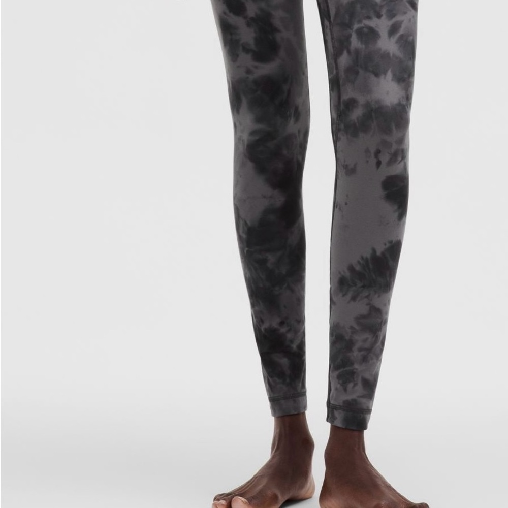 lululemon athletica Black Tie-Dye Leggings